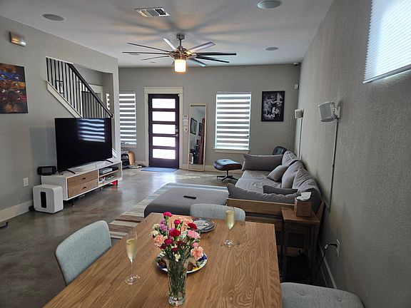 View from kitchen looking towards the entrance. Plenty of space in Dining Room and Living Room
