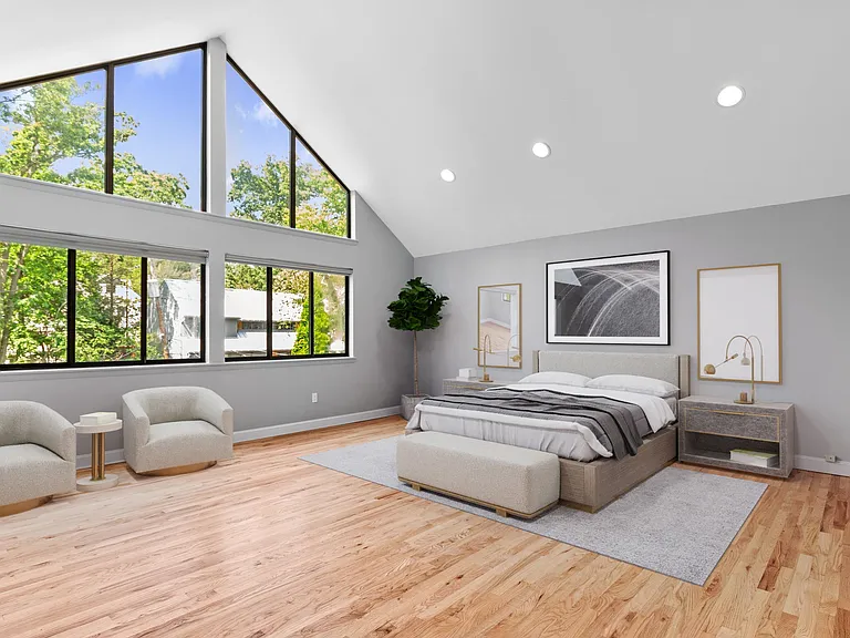 Virtually Staged Primary Bedroom