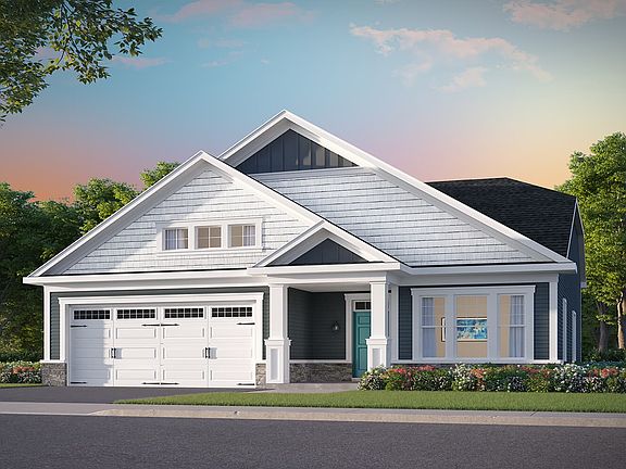 Elevation 3 of the Picasso III a home design at Lakeside at Trappe by Brookfield Residential