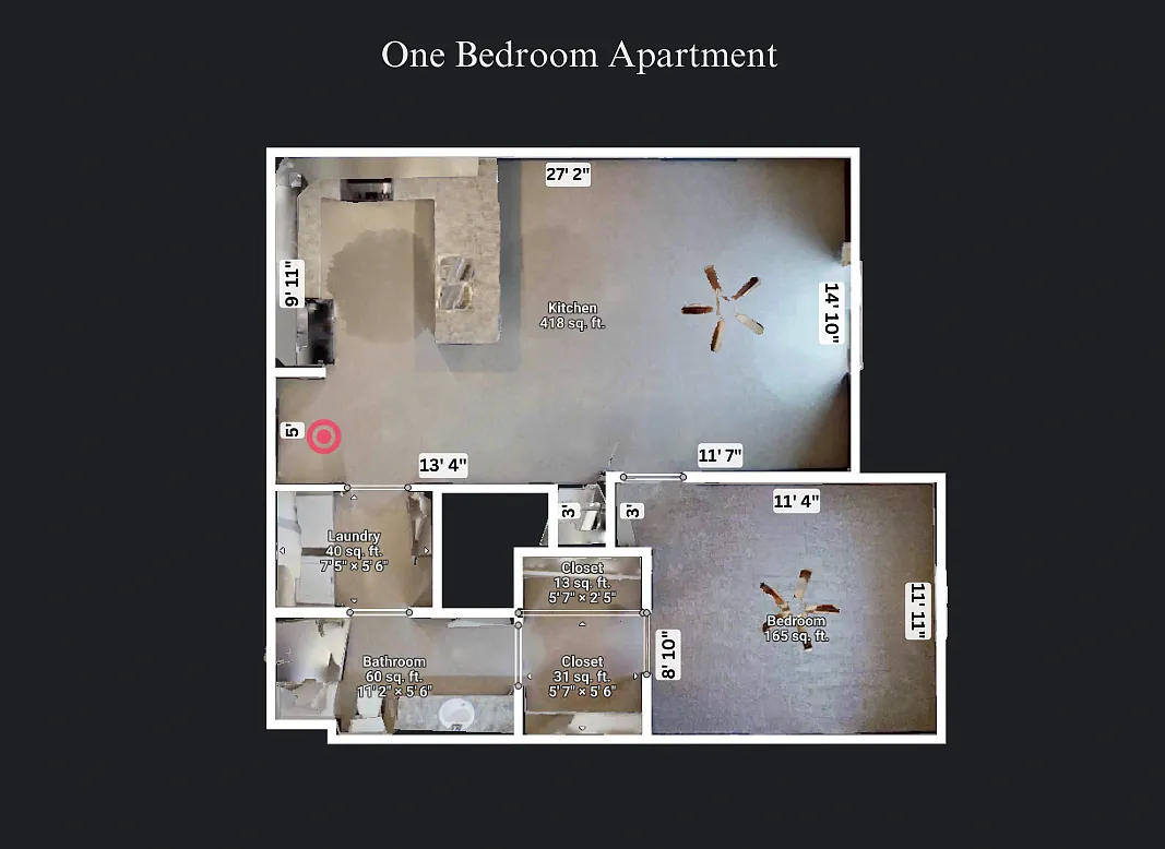 Floor plan Furnished Two Bedroom