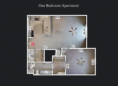 Floor plan Furnished Two Bedroom
