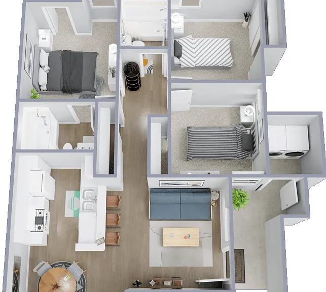 Plan D Floorplan Diagram