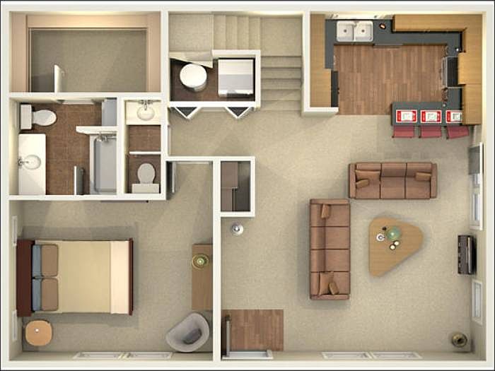 Rendering of first floor