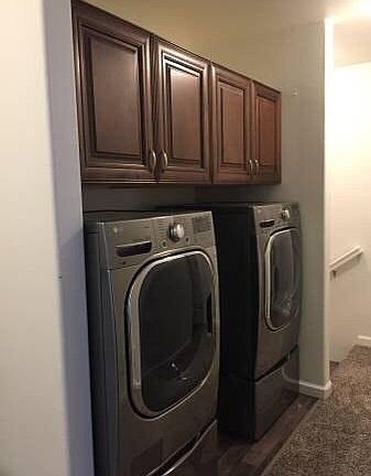Laundry in Unit added storage, Pedestals, Gas Dryer