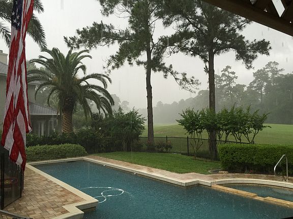 Pool and fairway view. 