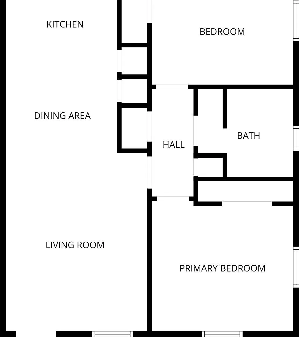 2 bed, 1.0 bath, 825 sqft, $1,050 — Photo 2