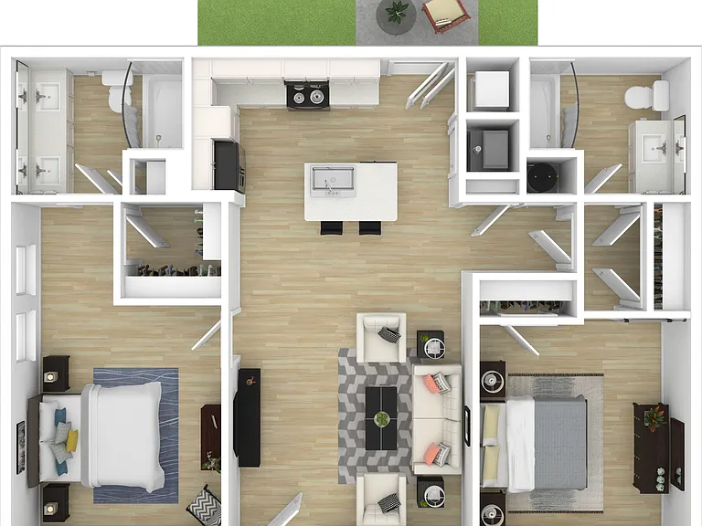 2 Bedroom | 2 Bathroom Cottage 2 Bedroom | 2 Bathroom Cottage