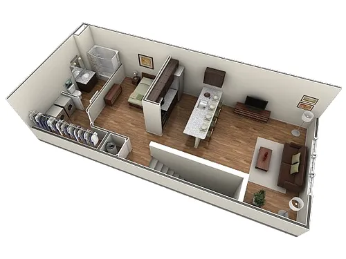 Floor plan Studio Grand Overlook