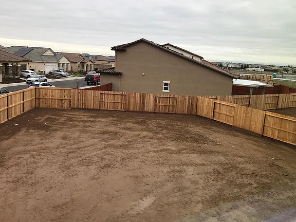 Large backyard will be landscaped