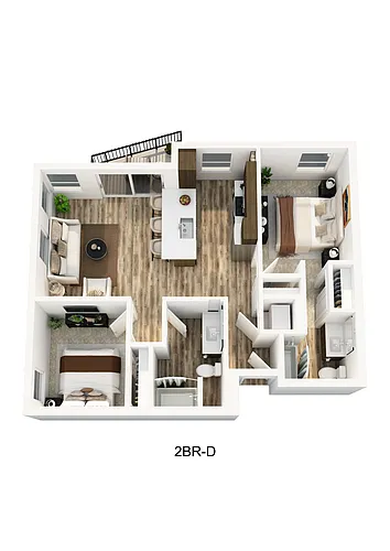 Floor plan 2br-d