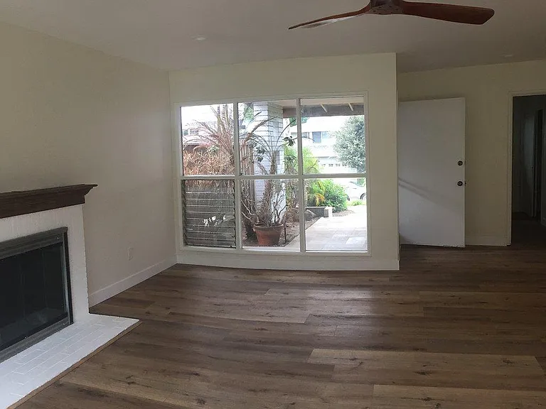 View of front windows and walkway