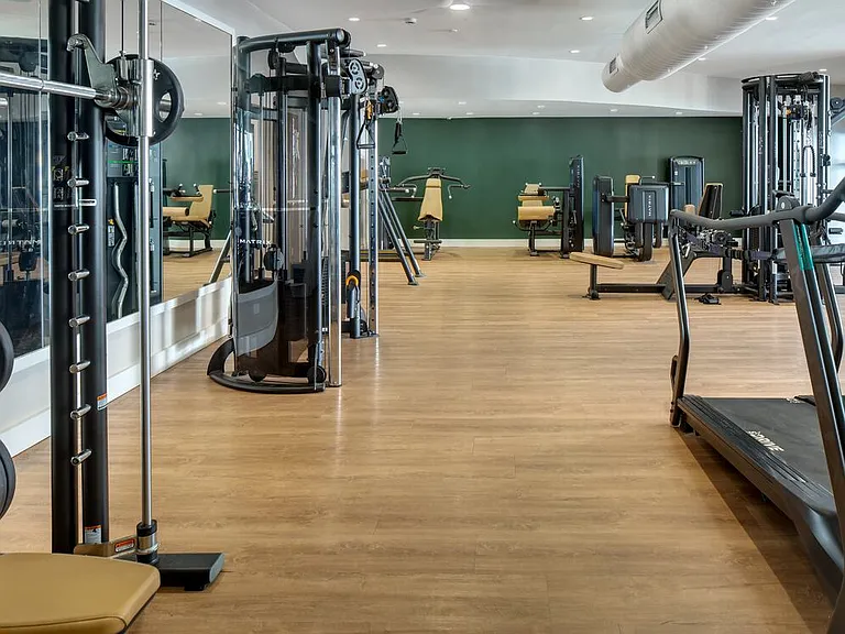 State-of-the-art fitness center with strength equipment