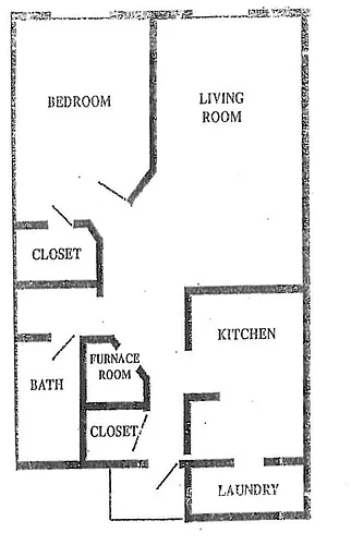 Floor plan One Bedroom