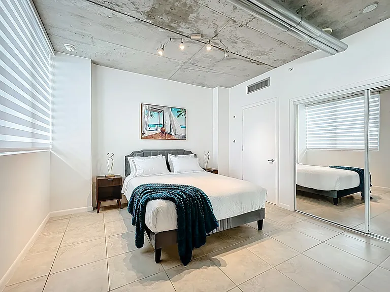 Large closet and entry to bath