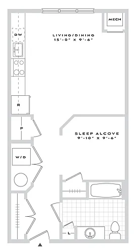 Floor plan B1-S01