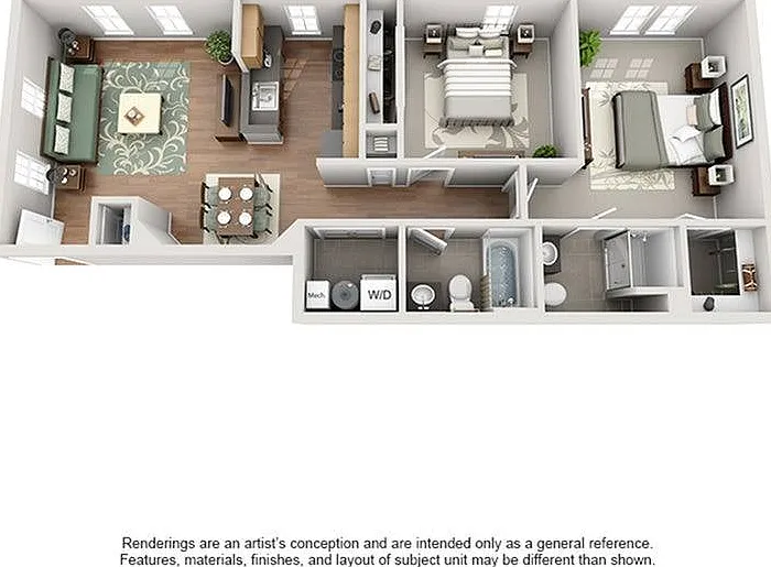 2 Bedroom | 2 Bath | 924 SF 2 Bedroom | 2 Bath | 924 SF