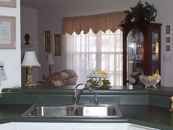 Nice breaksfast bar open to family room.