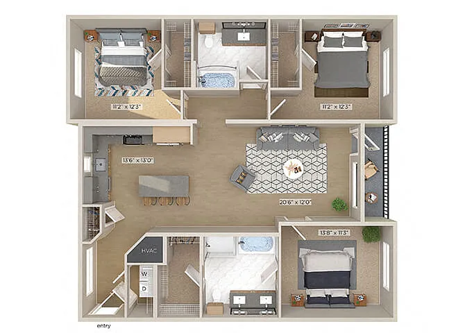 Floor plan C1