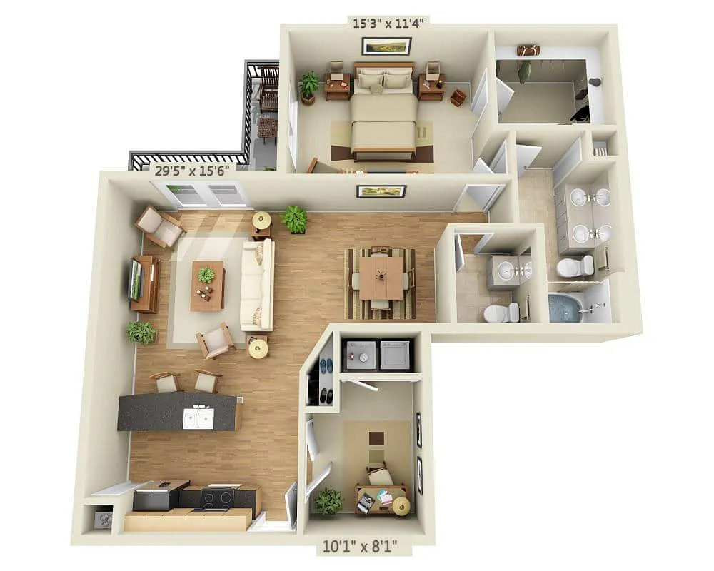 Floor plan Lakeside - Calabria