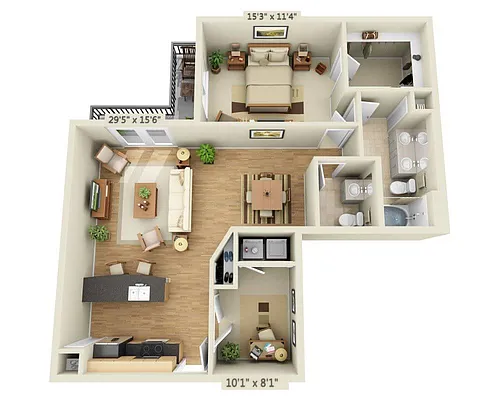 Floor plan Lakeside - Calabria