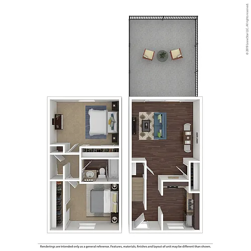 Floor plan 2x1 Townhome