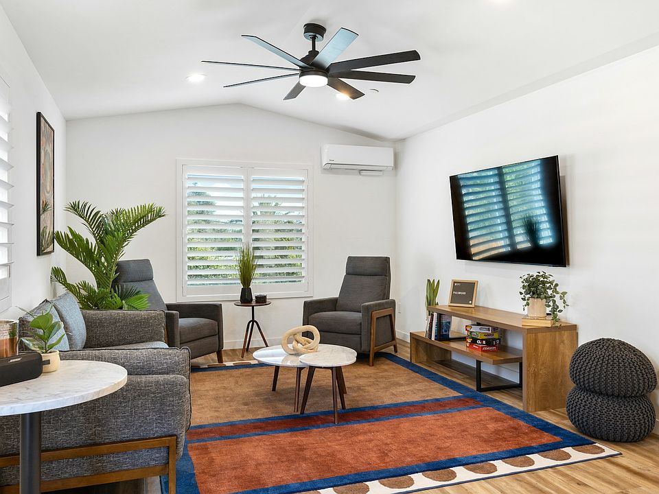Reclining chairs, board games, 60" TV equipped Netflix and Disney+ streaming.