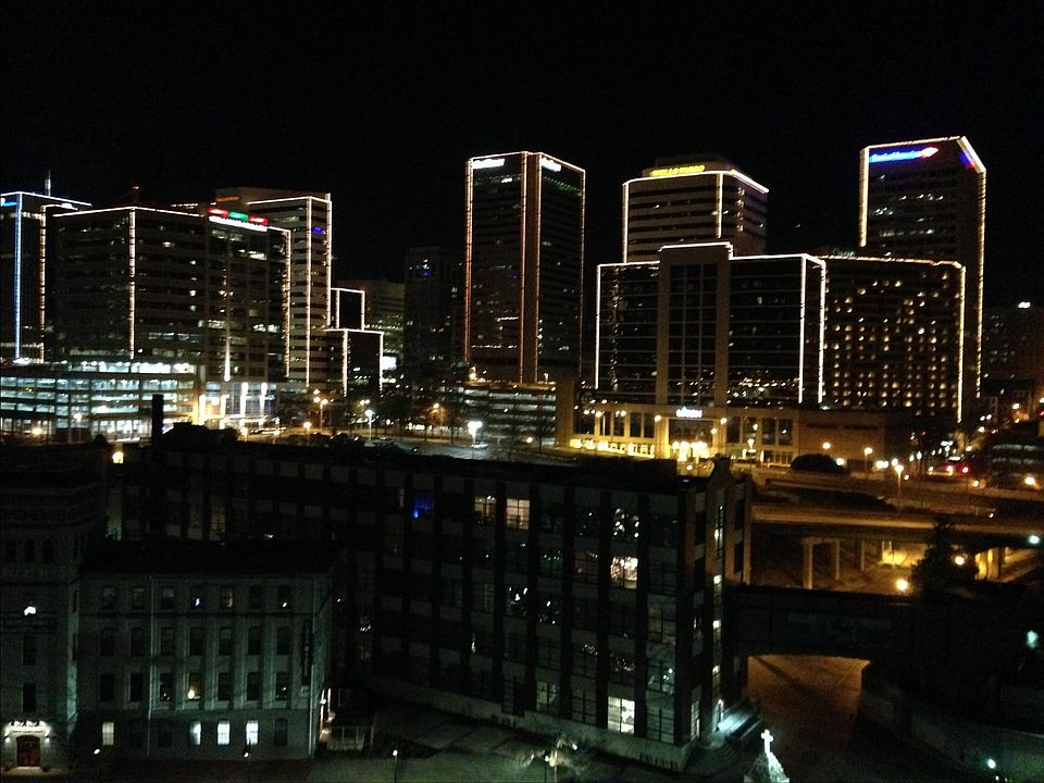 Night view from unit