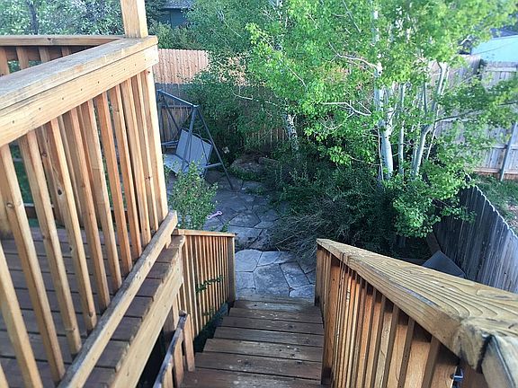 Stairs off the deck