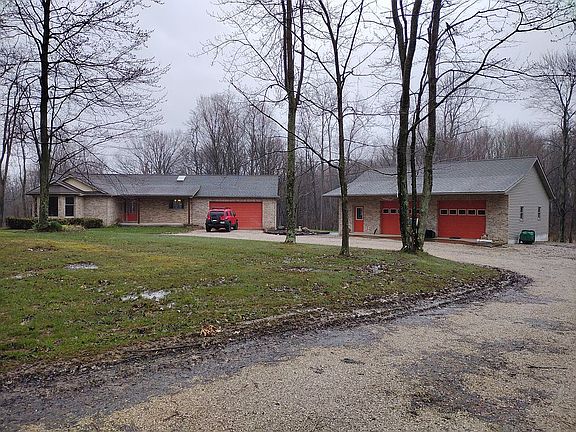 Front of home and 2nd garage