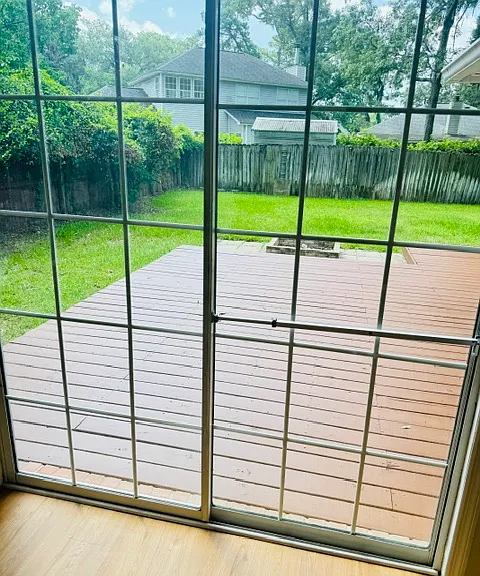 Deck from dining room