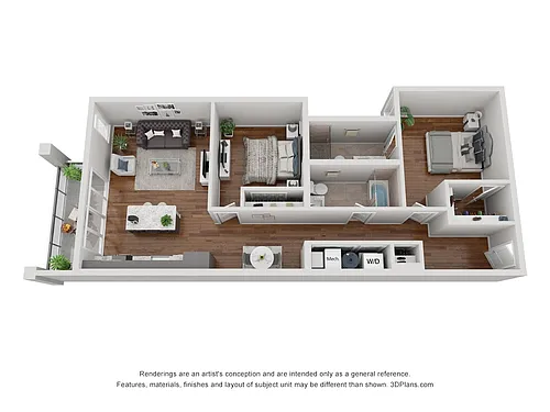 Floor plan B5 Furnished