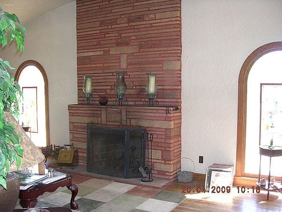 AZ. Sandstone Fireplace