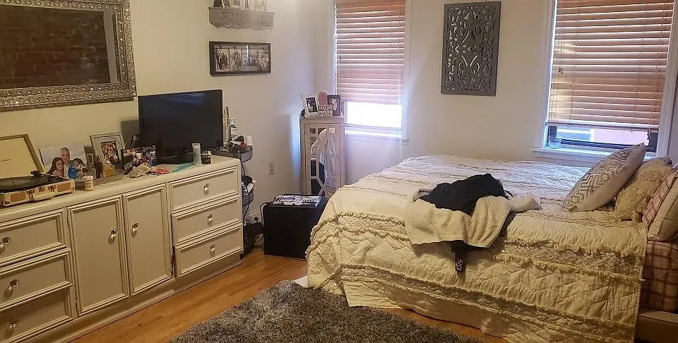 2nd Bedroom fits a Queen size easily.