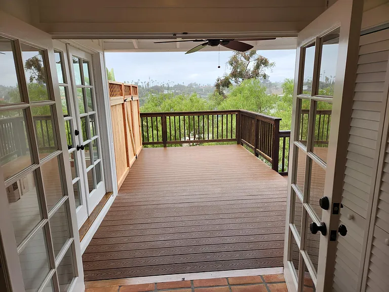 With french doors open, it makes the space even more airy and inviting.
