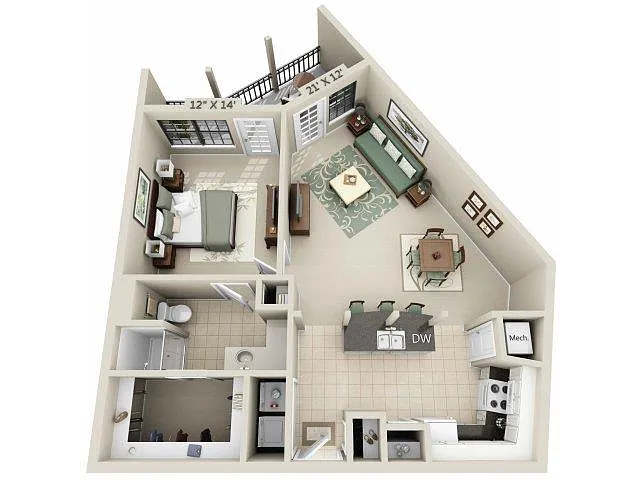 Floor plan A8 - Esplanade