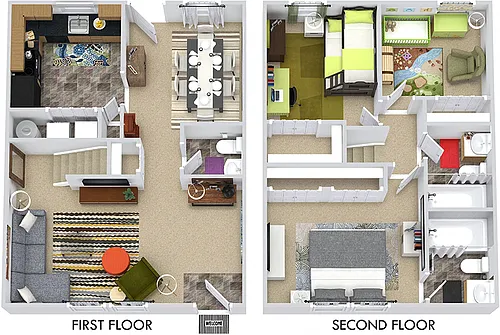 Floor plan Magnolia Townhome