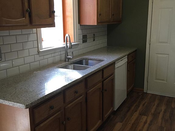 Kitchen with granite countertops