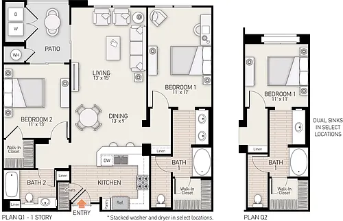 Floor plan Plan Q