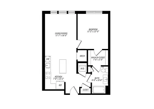 Floor plan A02D