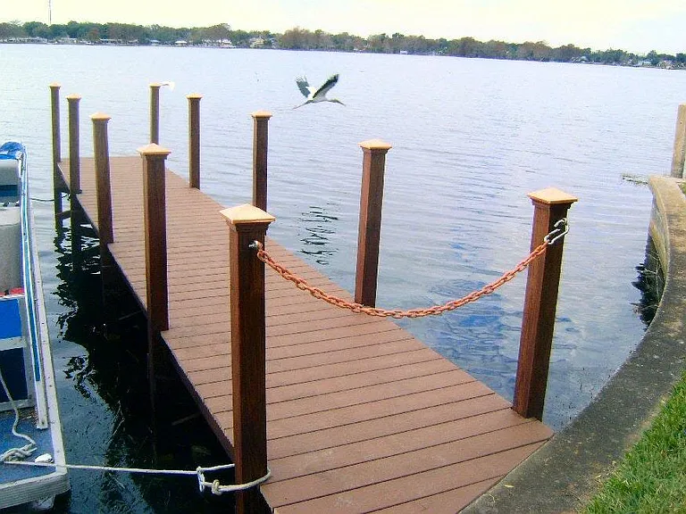 Private community dock.
