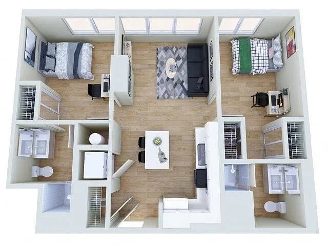 Floor plan 2X2