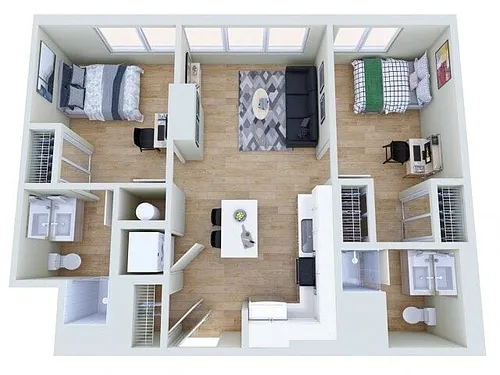Floor plan 2X2