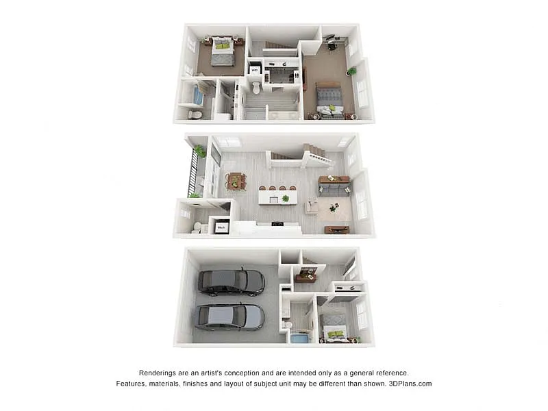 Floor plan 3x3.5 TH2