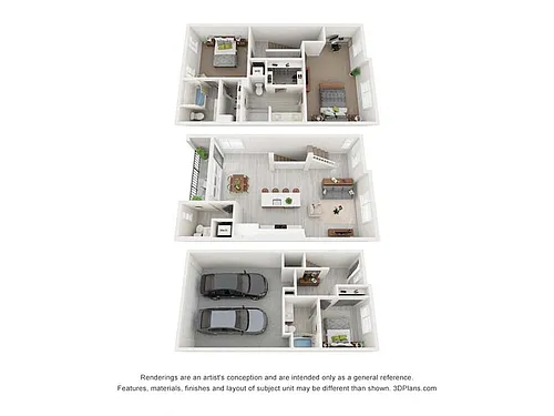 Floor plan 3x3.5 TH2