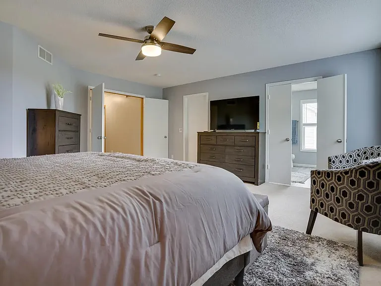 Another view of master bedroom
