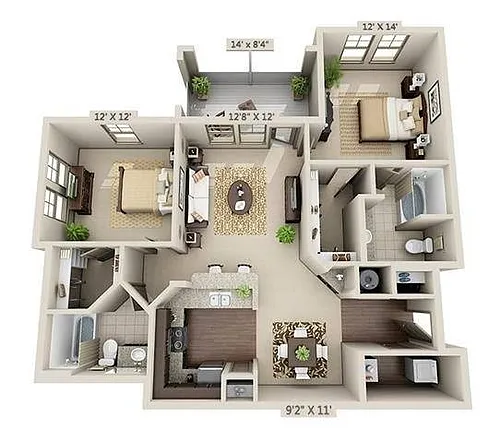 Floor plan Cumberland 1
