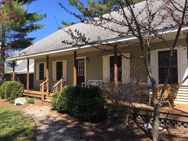 Front entrance with long front porch.