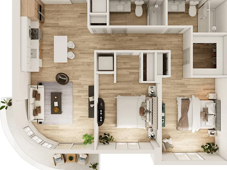 2 BR 2 Bath 2 BR 2 Bath