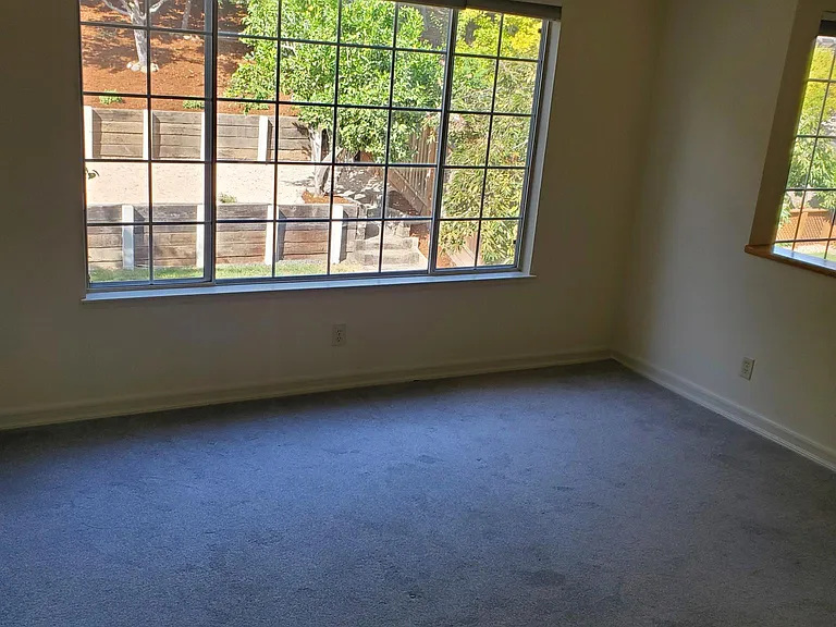 primary bedroom view towards backyard