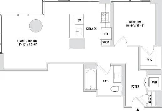 One Bedroom A11 - 775 Sq. Ft. - Residences 412-1912 and 3712-3912 One Bedroom A11 - 775 Sq. Ft. - Residences 412-1912 and 3712-3912